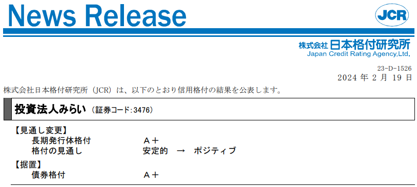 投資法人みらい